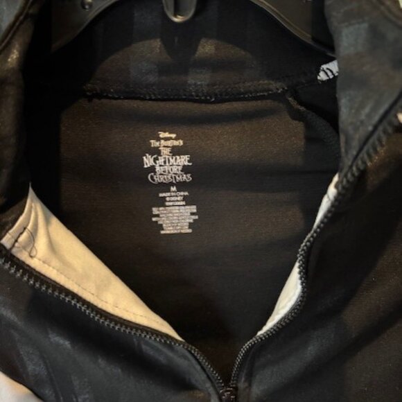 Disney Tim Burton's Zip Long Sleeve M Nightmare Goth Halloween Colorblock Street - Picture 10 of 10